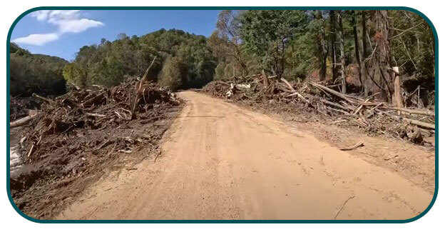 13-EH-Revolutionizing-Hurricane-Preparedness-01 Destruction caused by Hurricane Helene. Photo: NCDHHS DPH.