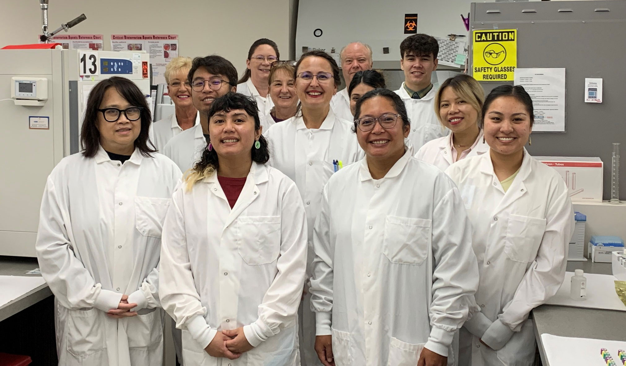Staff at the Napa-Solano-Yolo-Marin Public Health Laboratory